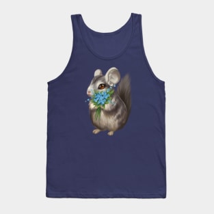 Chinchilla with bouquet Tank Top